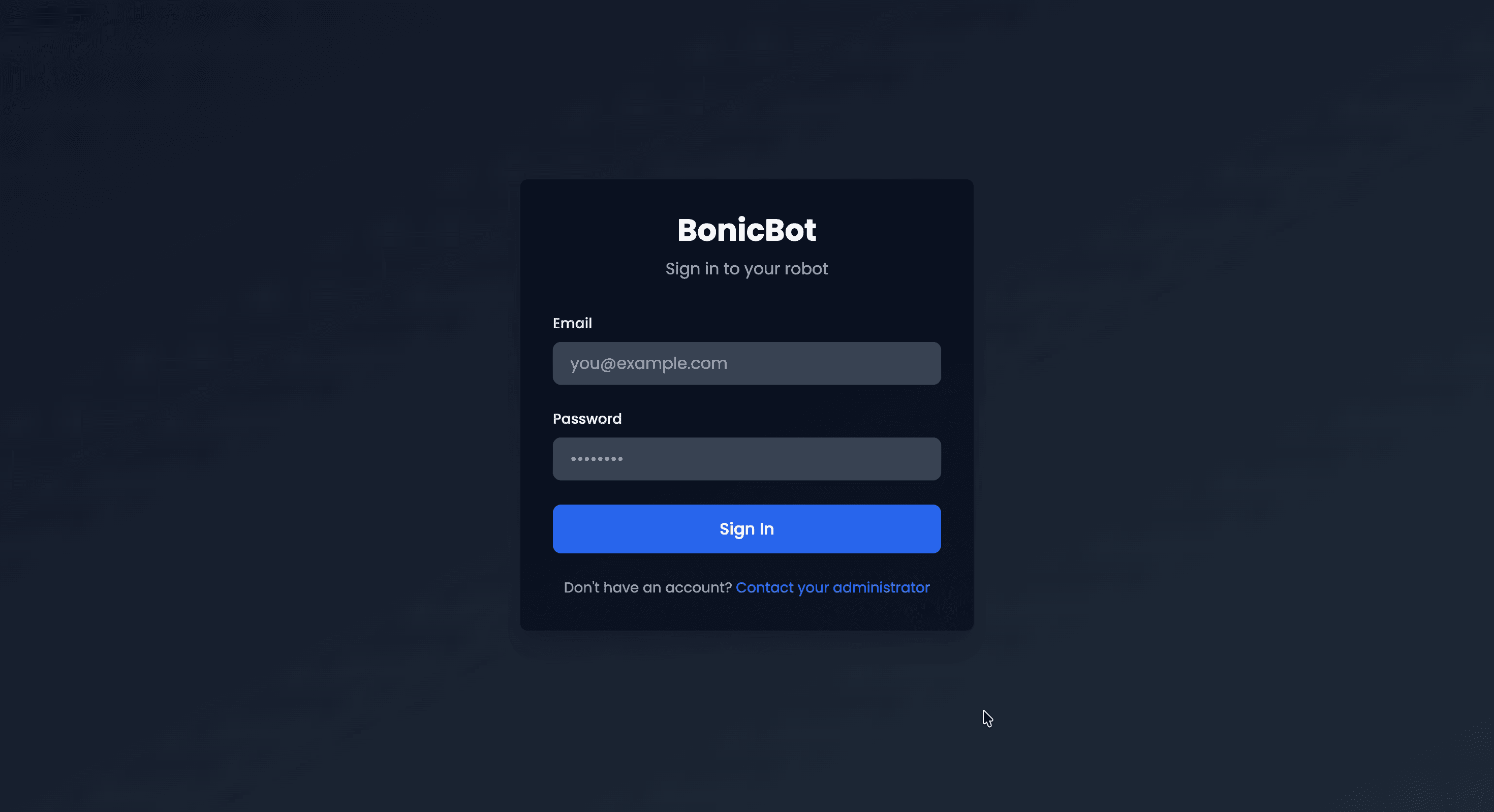 Administrator Login
