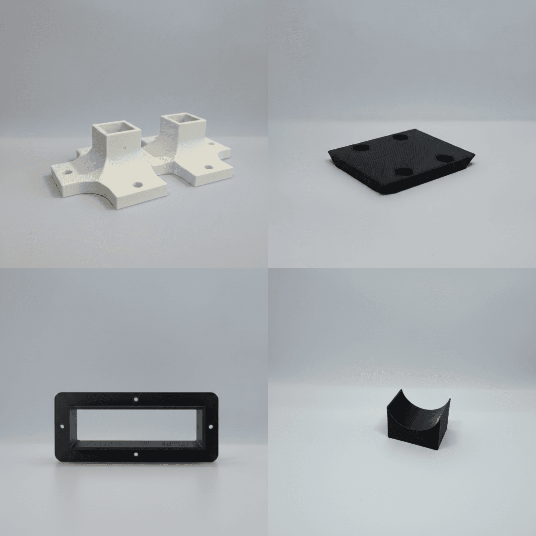 Images of Base Joint, Battery Rail, BCC Acrylic Holder, Motor Stabilizer