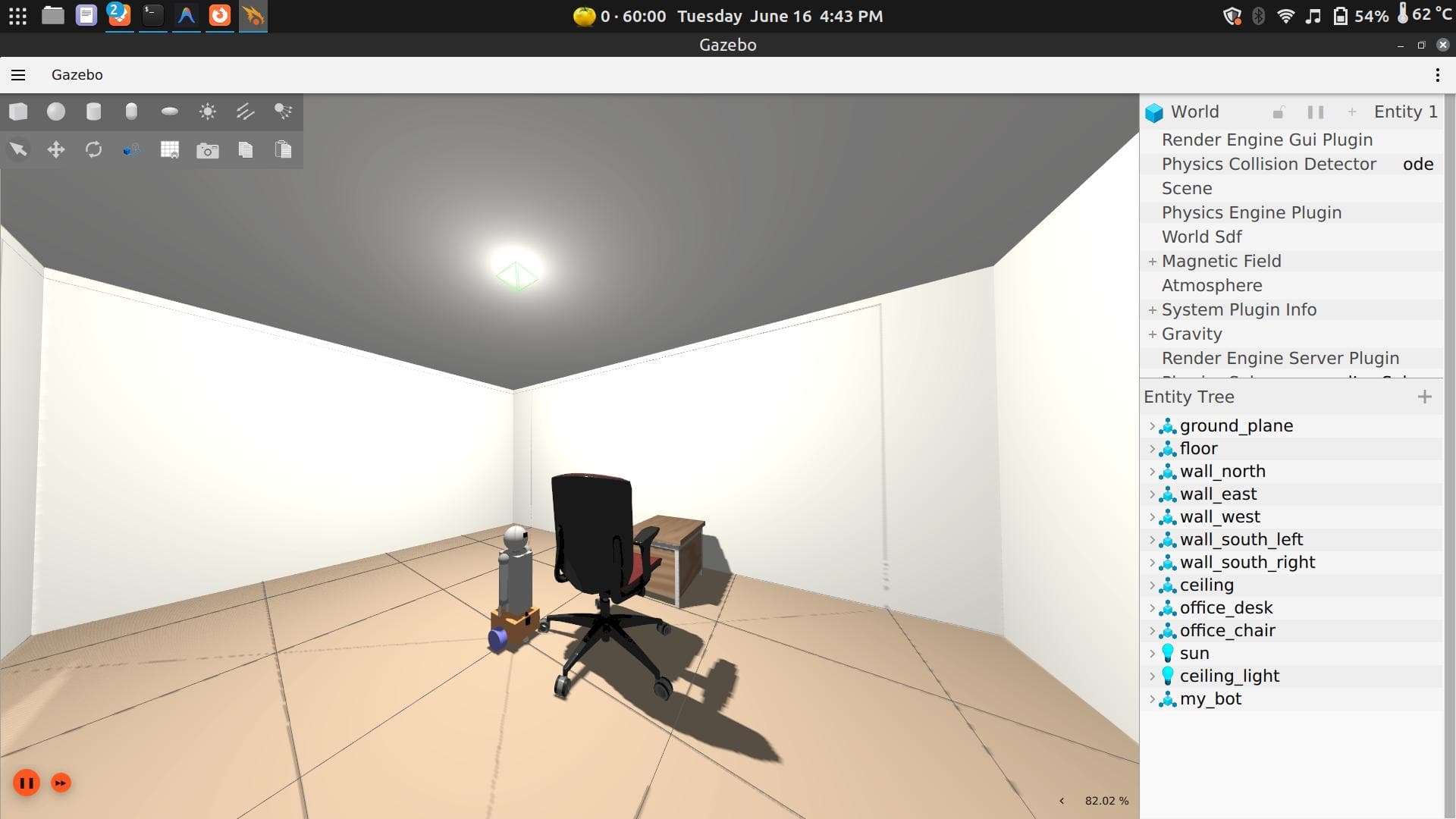 Bonicbot in a custom room