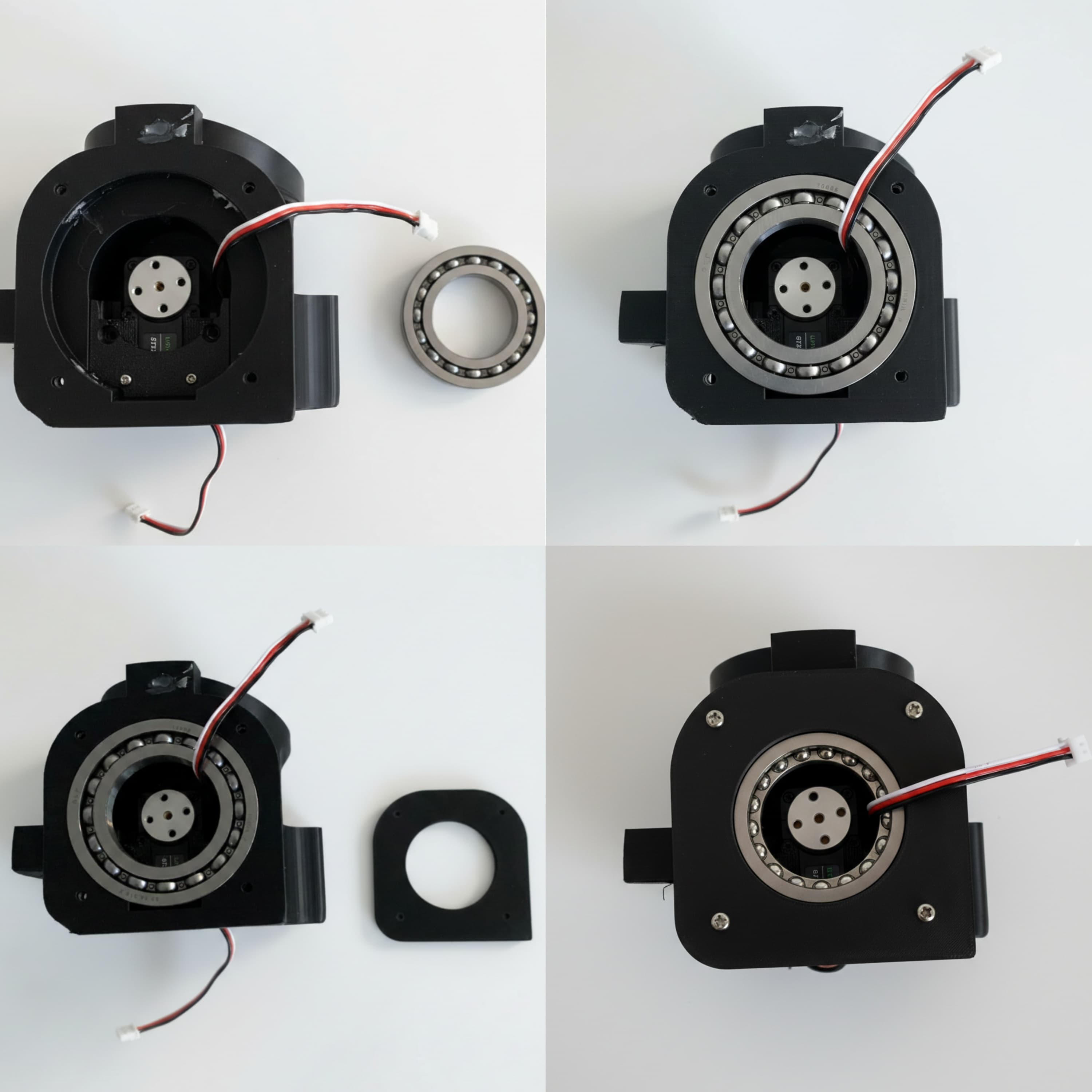 image of bearing and cover fixing