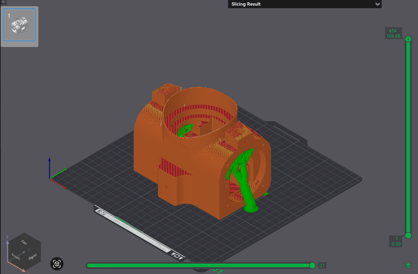 Sliced preview of CenterJoint