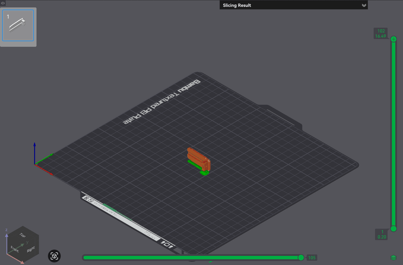 Sliced preview of GripperServoCoverRight