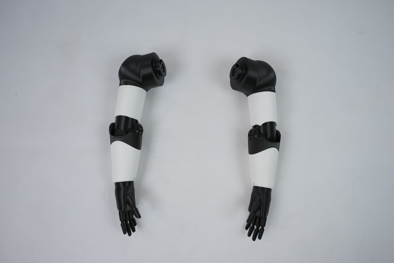 image of both hands assembled