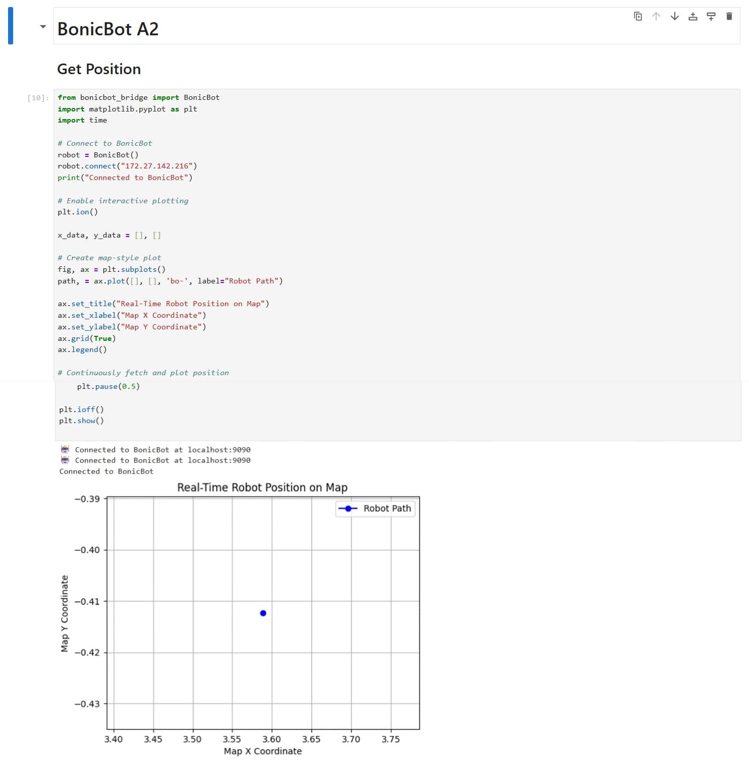 Jupyter Position Visualization Example