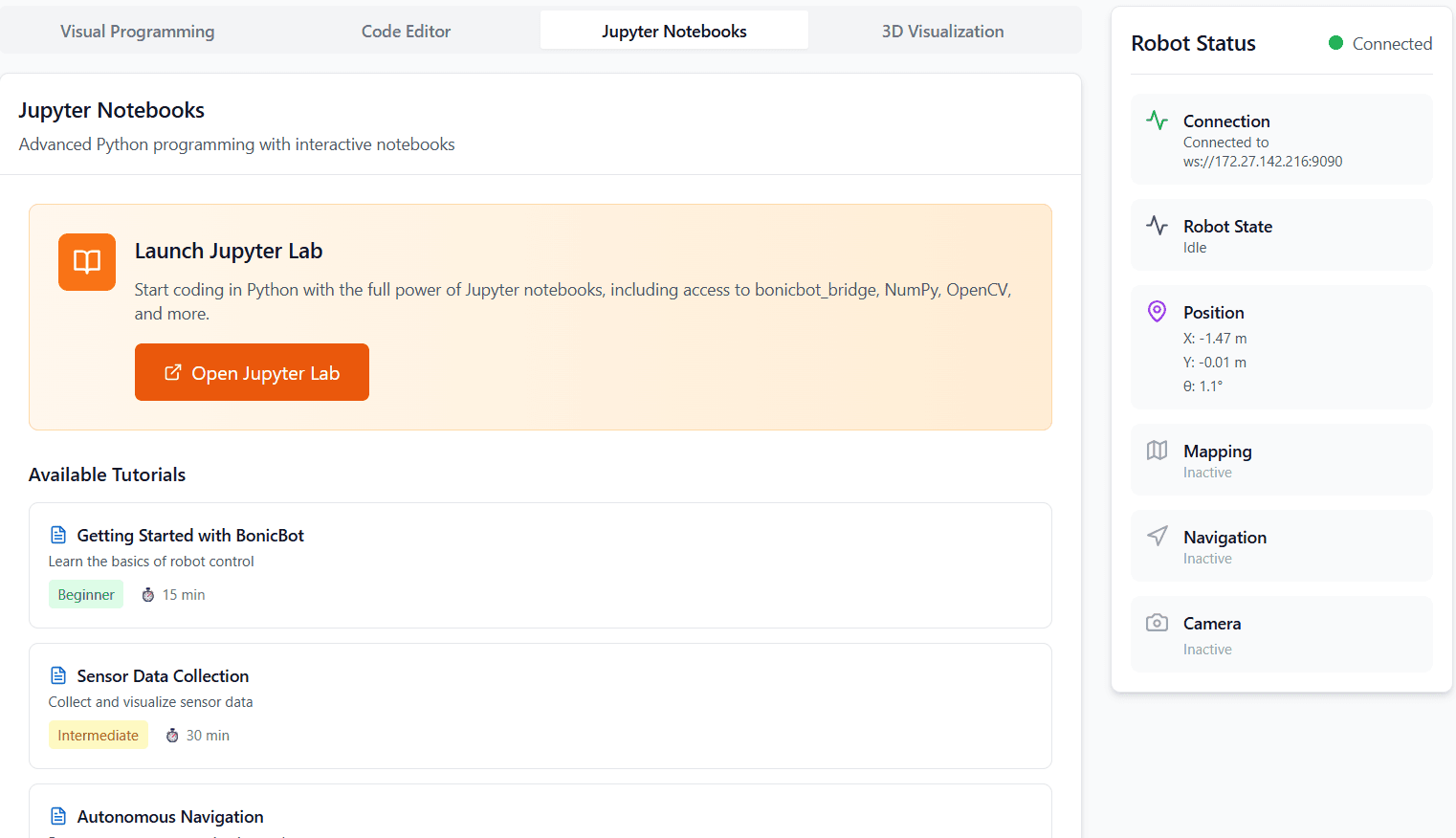 Open Jupyter Lab