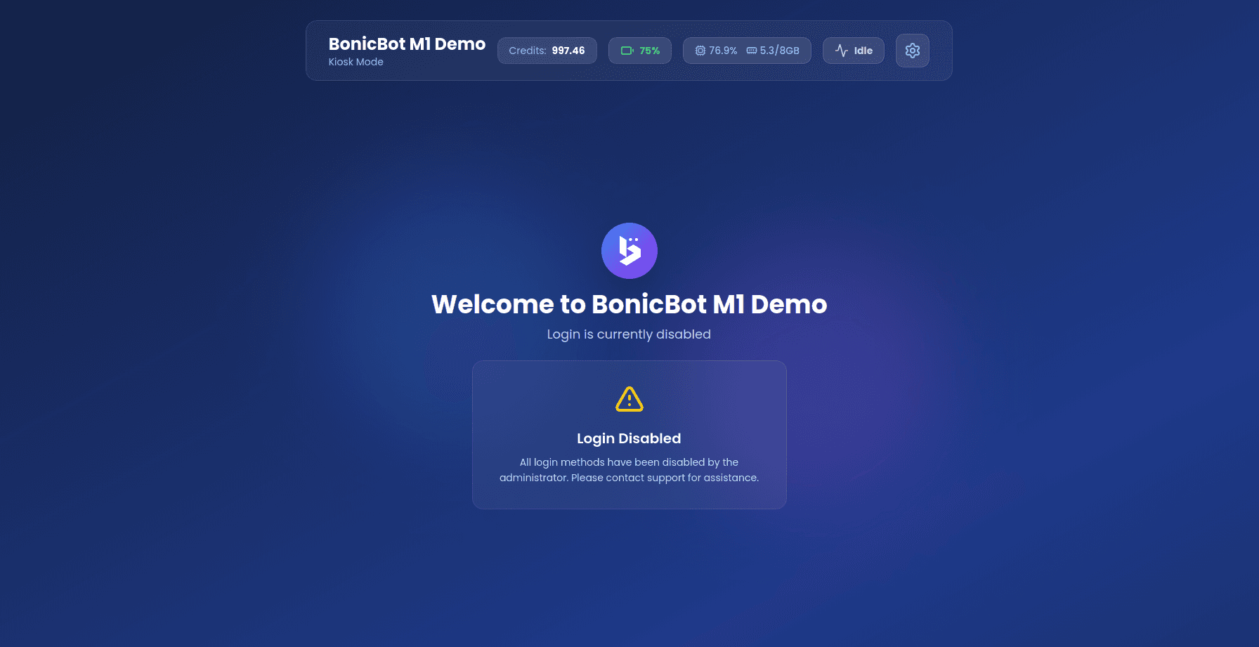 Login Disabled