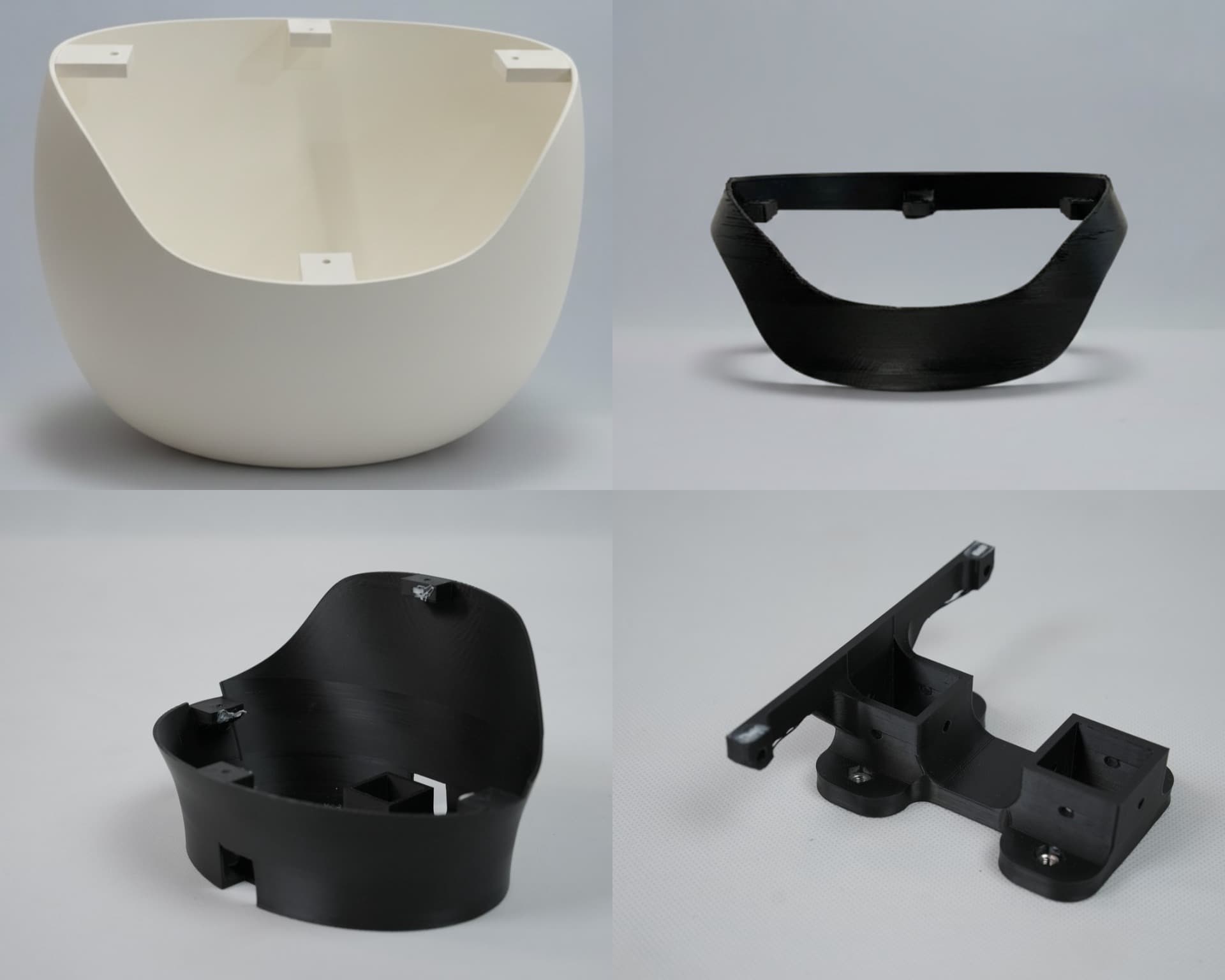 Images of Middle Lower Shell, Middle Center Shell, Middle Top Shell, Body Center Joint