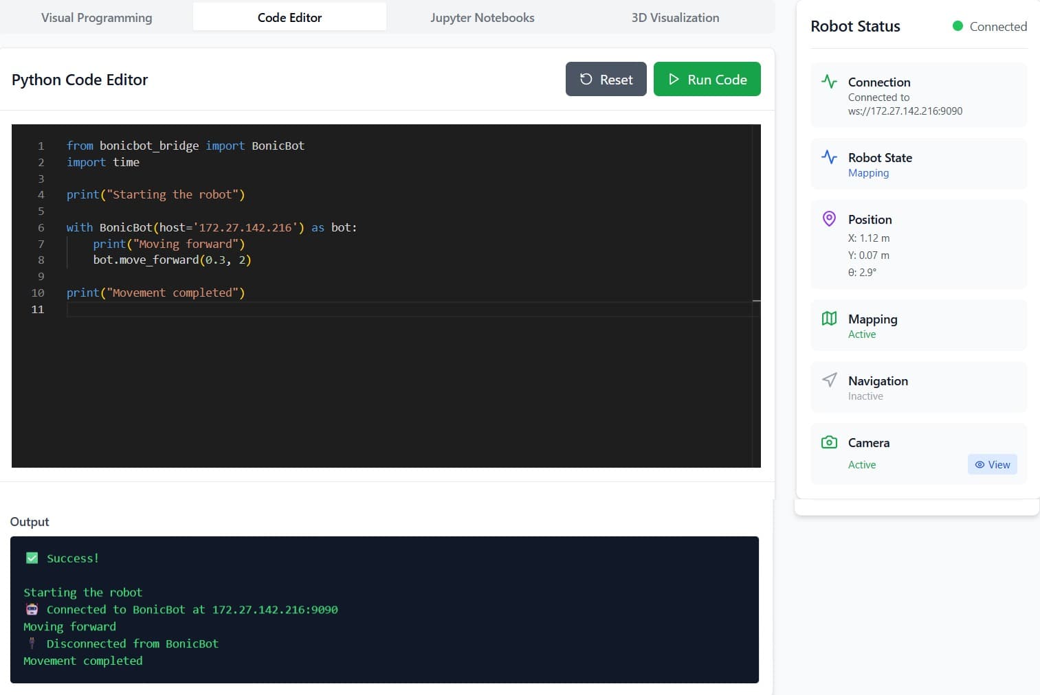 Basic Python Movement Example