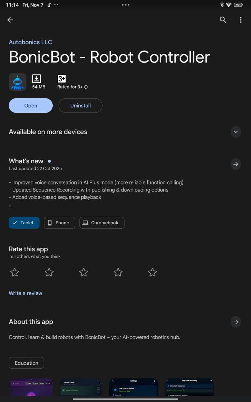 Bonic Bot BonicBot S1 Setup and Developer Integration Guide - BonicBot Docs