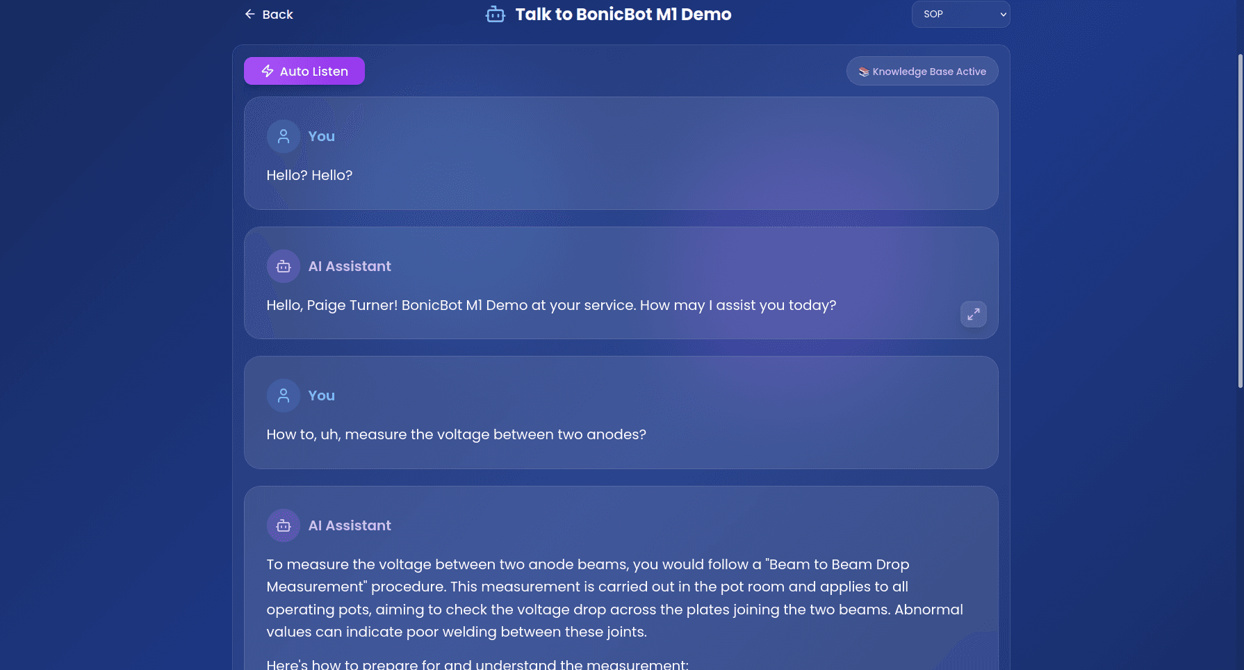 SOP - Conversation Active