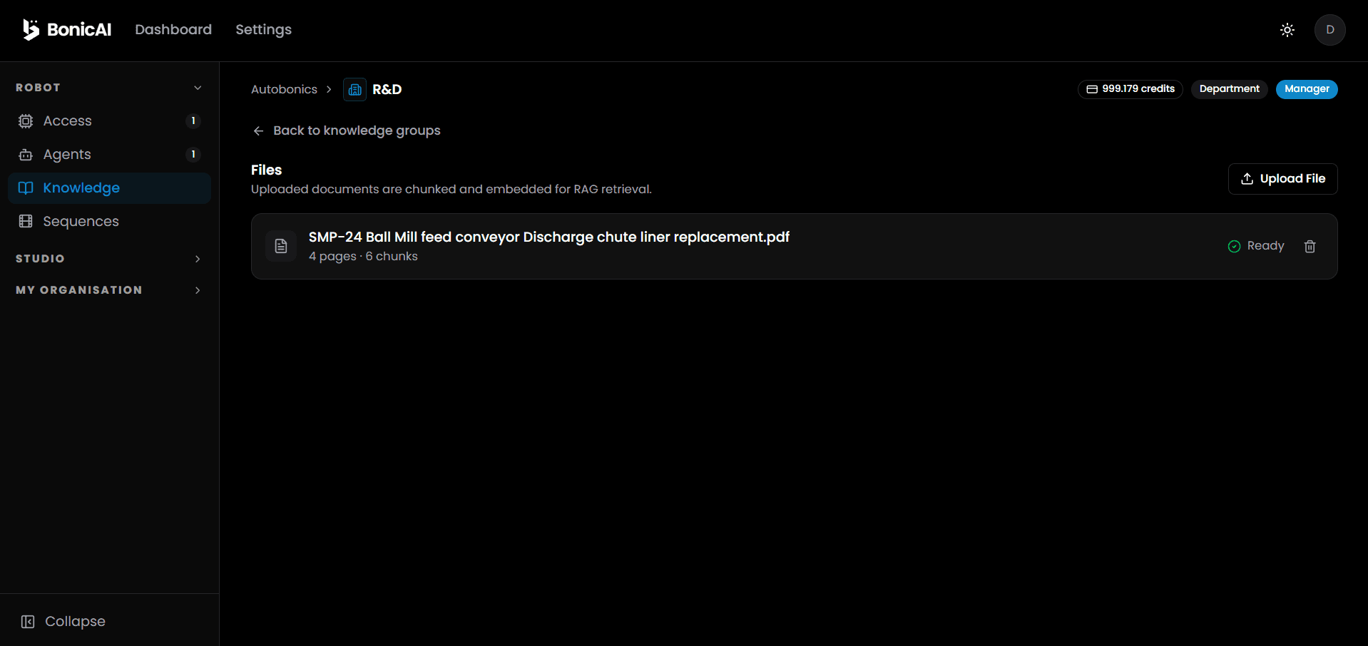 Managing Knowledge Group Files - Ready Status